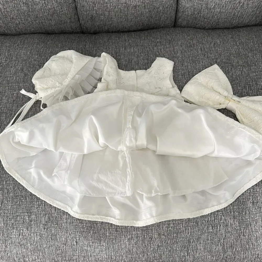 Baby Girls Dress Infant Princess Christening Baptism Party Formal 6/12 M…